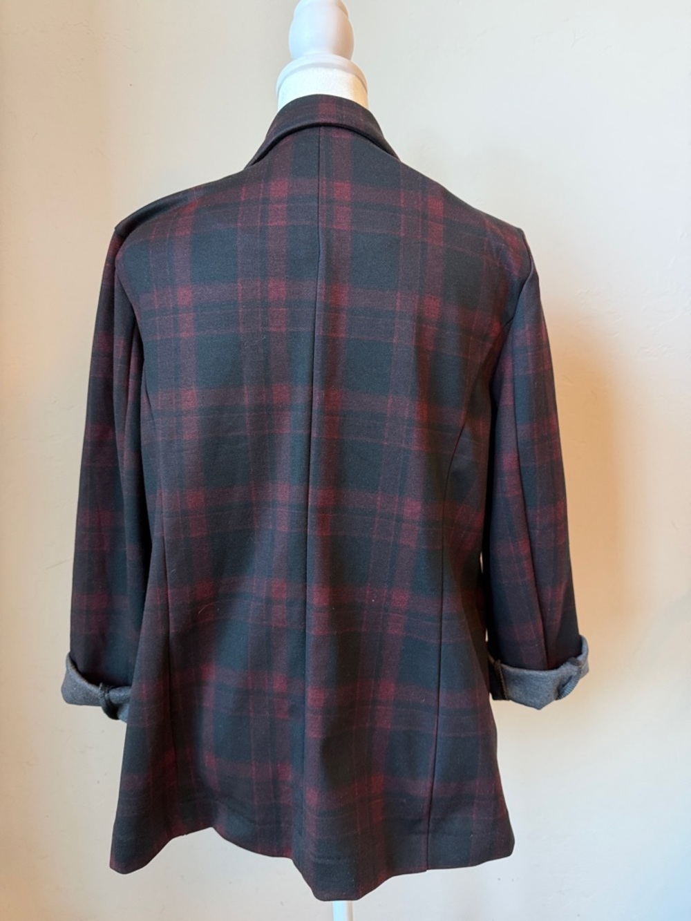 Liverpool Black and Red Plaid Blazer - Picture 3 of 7